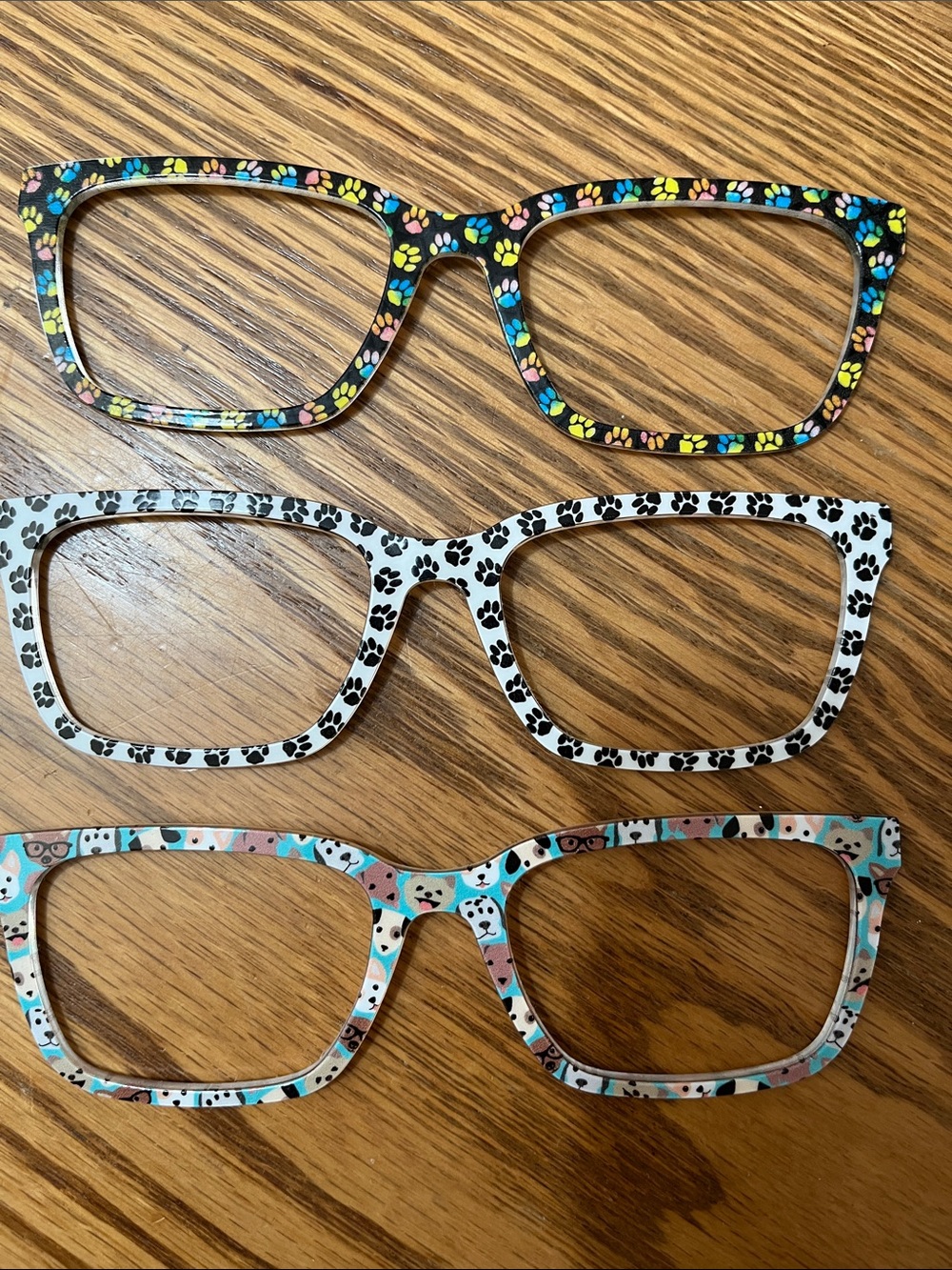 Pair Eyewear Larkin toppers in fun animal prints. Lot of 3.